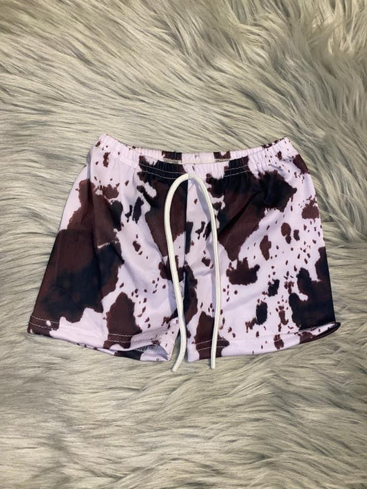 Cow Print Swimtrunks