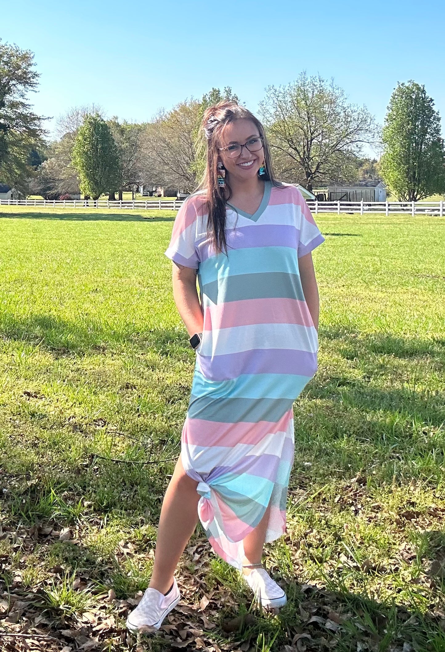 Striped Maxi Dress