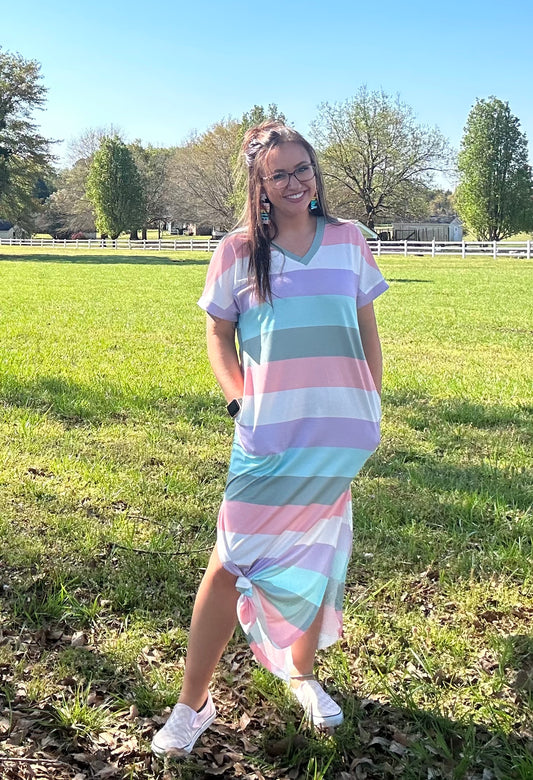 Striped Maxi Dress