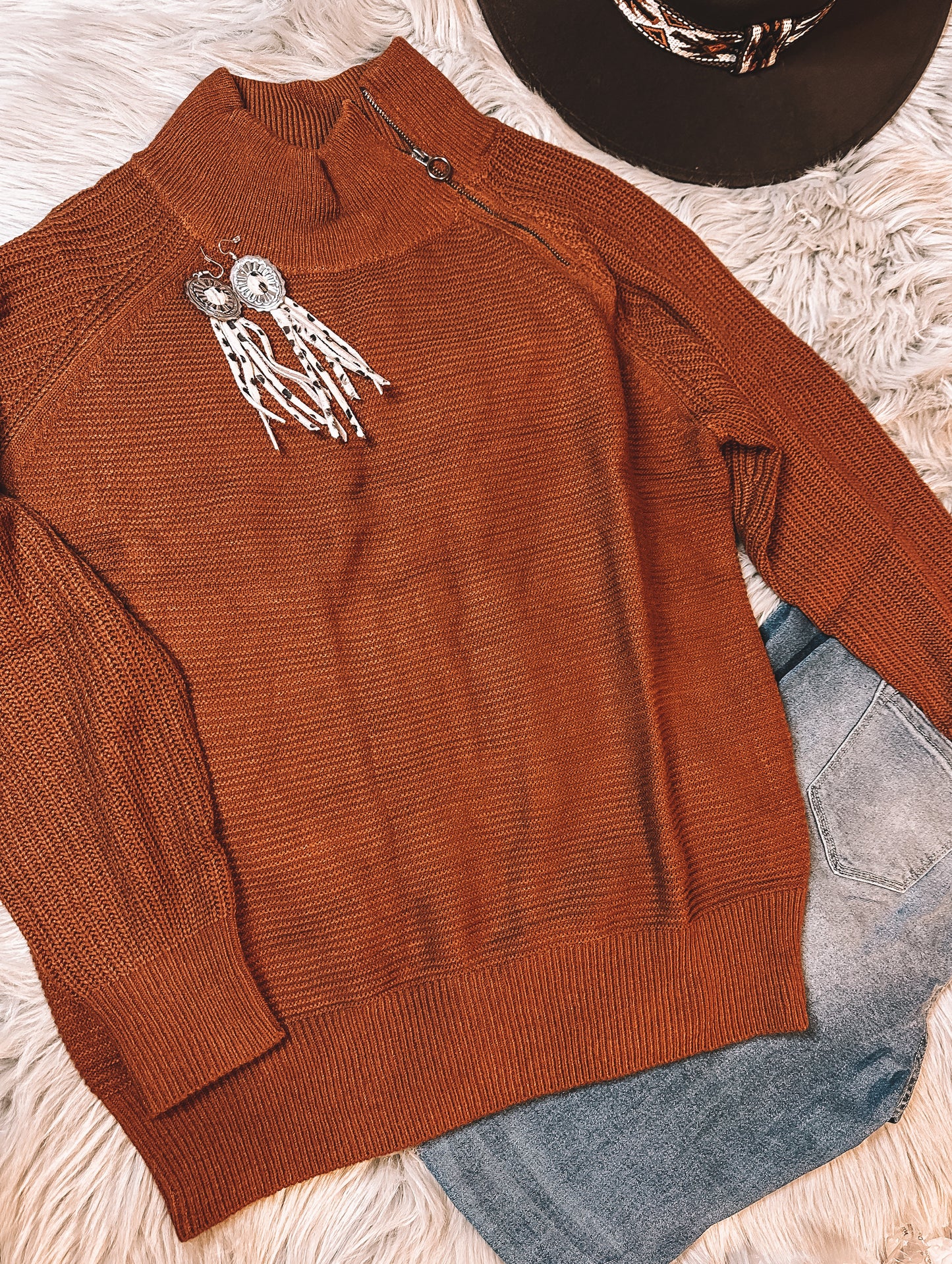 Zip neck Sweater