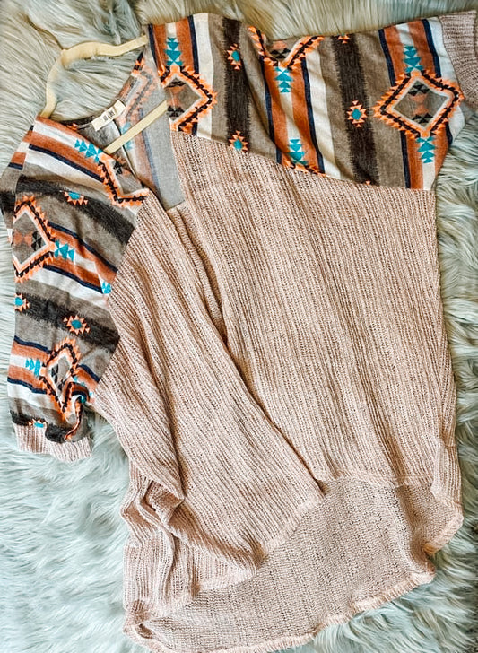 Tribal Knit Cardigan