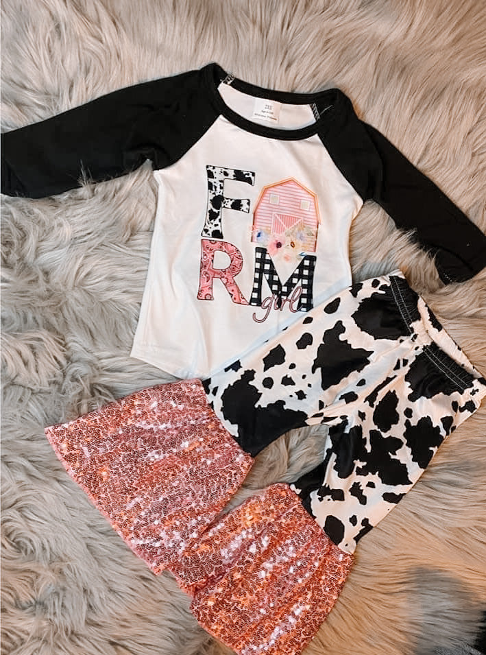 Farm Girl Sequin Set